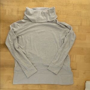 GAP Light Gray Cowl Neck Sweater Top
